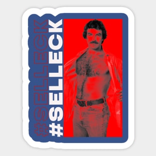 SELLECK NEGATIVE SPACE Sticker